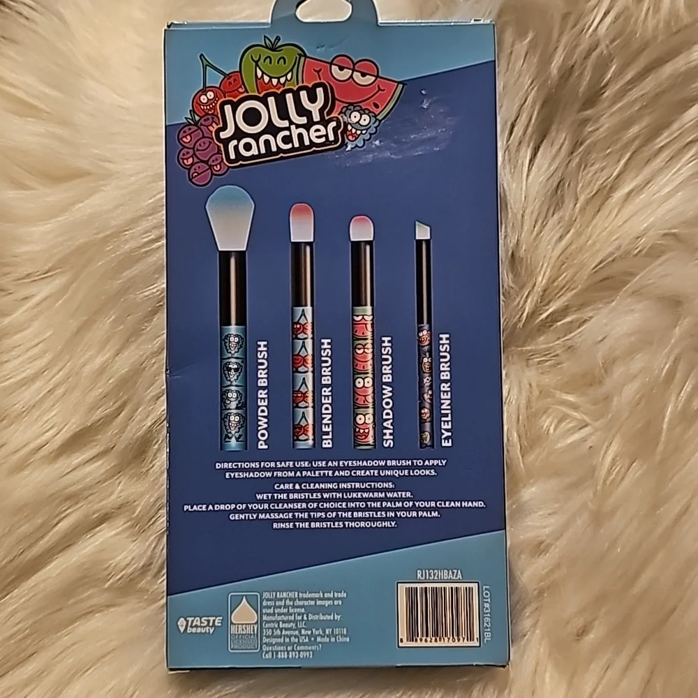 Jolly Rancher 4 Piece Cosmetic Brush Set